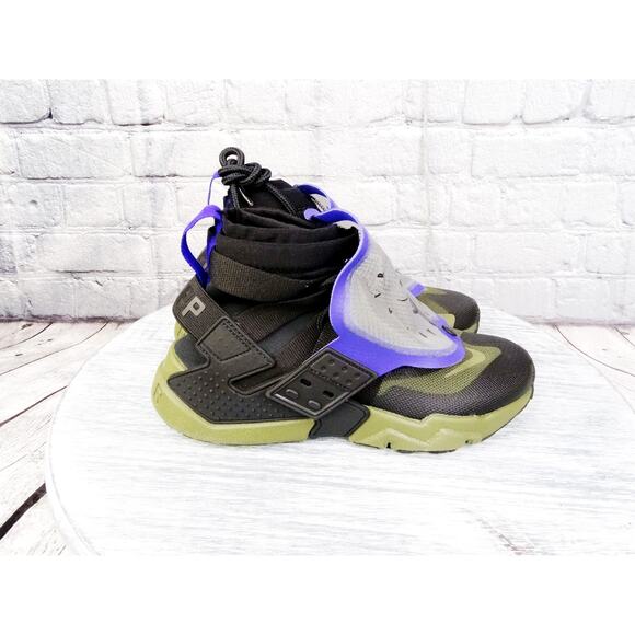 Nike Huarache Ripp QS Black/Olive Canvas Women 7.5 Men 6 Regular	New OG Box - Picture 6 of 16